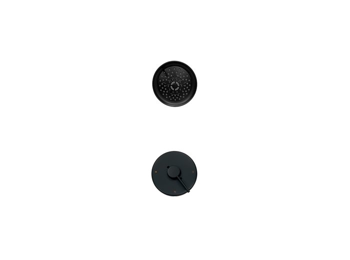 Liquid Accent Seville Shower Trim and Valve in Matte Black