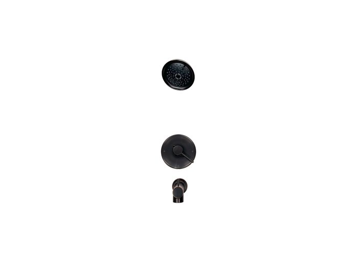 Liquid Accent Seville Shower and Tub Trim and Valve in Oil Rubbed Bronze