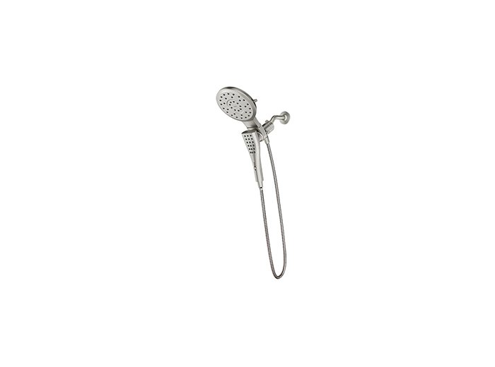 Verso 8 Function 7 Inch Eco-Performance Spray Head With Hand Shower, Brushed Nickel