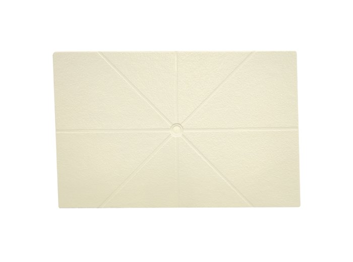 Flat Shower Floor With Drain Channels 60x94, Biscuit