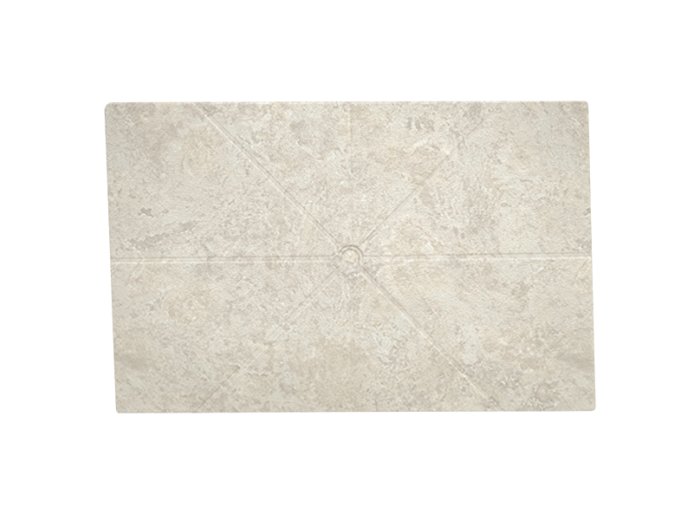 Flat Shower Floor With Drain Channels 60x94, Bianco Travertine