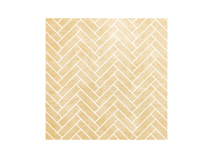 Imp/Herringbone 60X103 W/ 3 Special Bends White Travertine