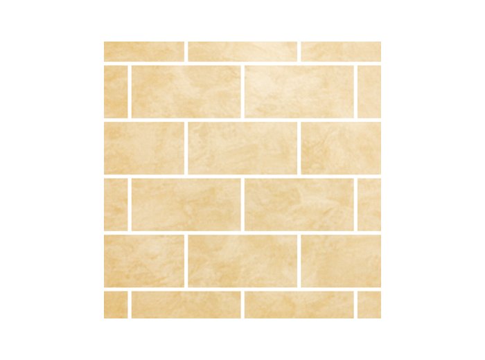 Imp/Roman Block 60X103 W/ 2 Special Bends White Travertine