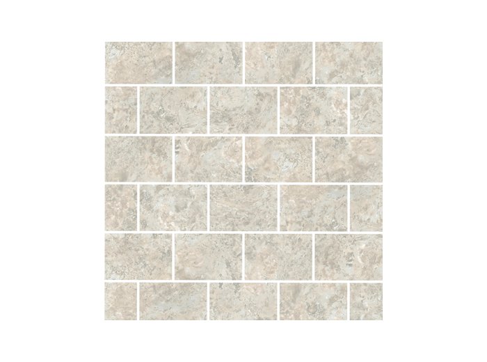 Imp/Cobblestone 40X98.5 W/ Regular Bend San Michele Travertine