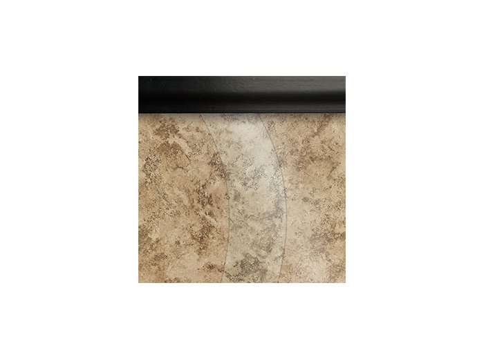 Shower Panel Replacement S Curve 30 X 68 1/4 inch Clear Glass, Matte Black