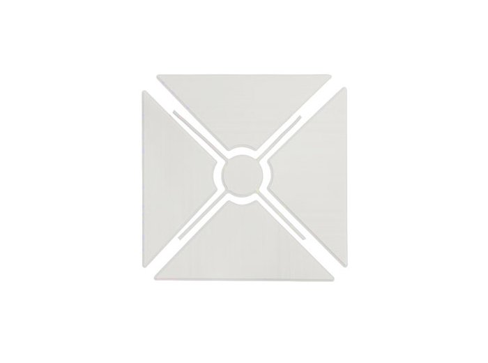 Safety Soft Seating & Flooring Small Shower Base, 20 inch x 20 inch, Center Drain, Off White