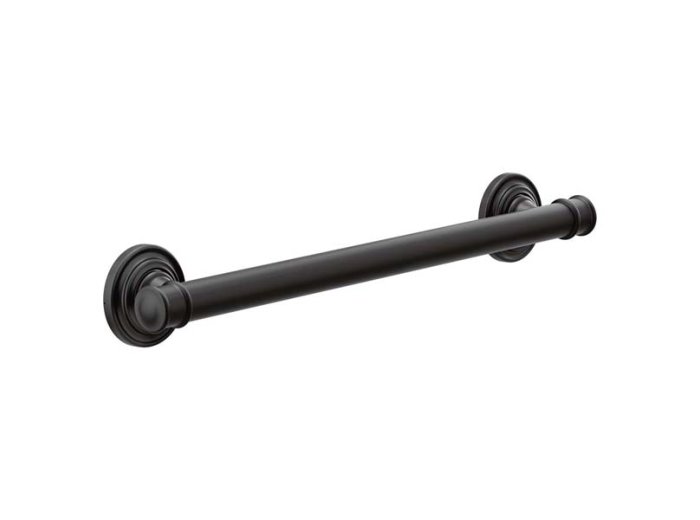 Belfield 18 Inch Designer Grab Bar, Matte Black
