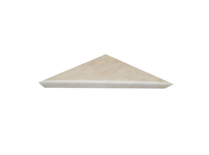 Single Tier Corner Shelf Travertine