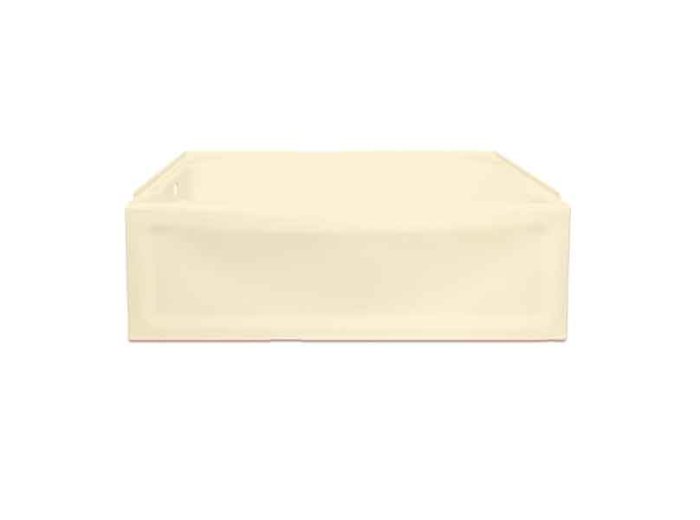 Acrylic Replacement Tub 60x32x19 LH Contour, Biscuit