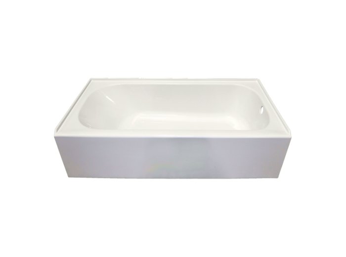 Acrylic Replacement Tub 60x30x15 LH Straight Skirt, Gray