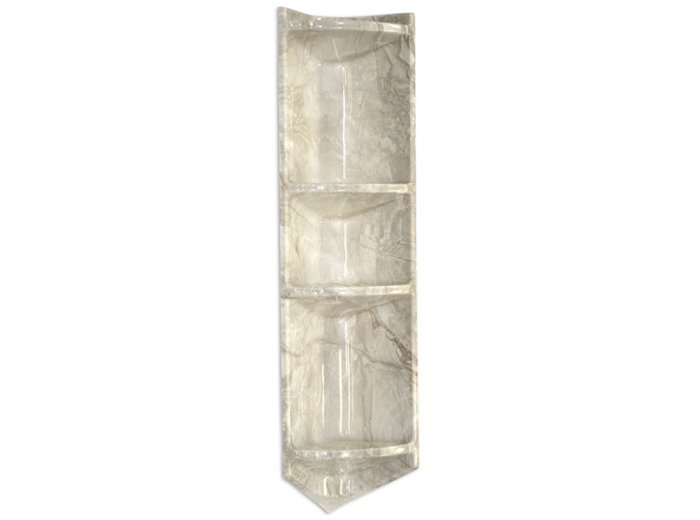 4-Shelf Corner Caddy Pompeii Marble