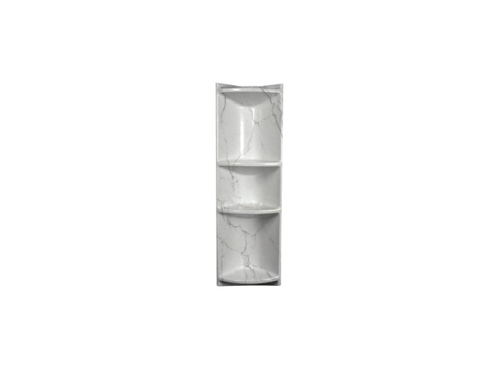 4-Shelf Corner Caddy Santorini White