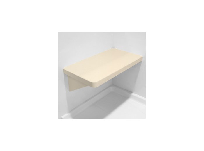 Biscuit LH Bench Shower Seat, Bracket & Supertach