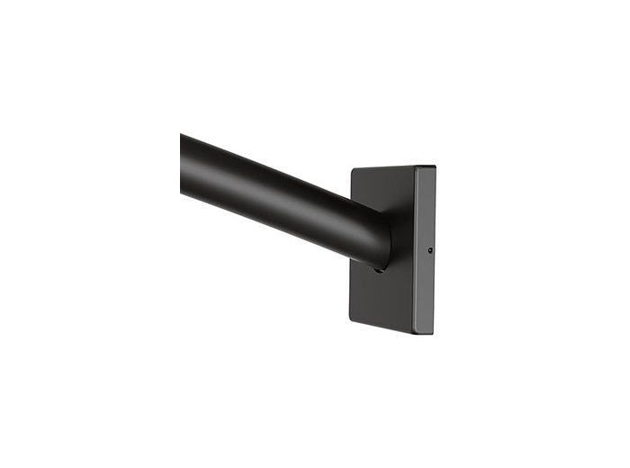 Moen Triva 59 inch Wall Mount Curved Shower Rod in Matte Black