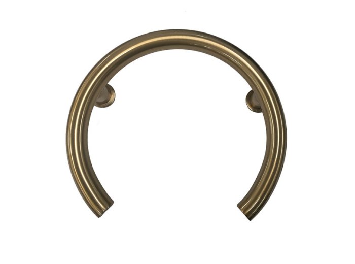 Liquid Accents Valve Grab Bar, Brushed Gold, 1-1/4 In Diameter X 18 Gauge, .048