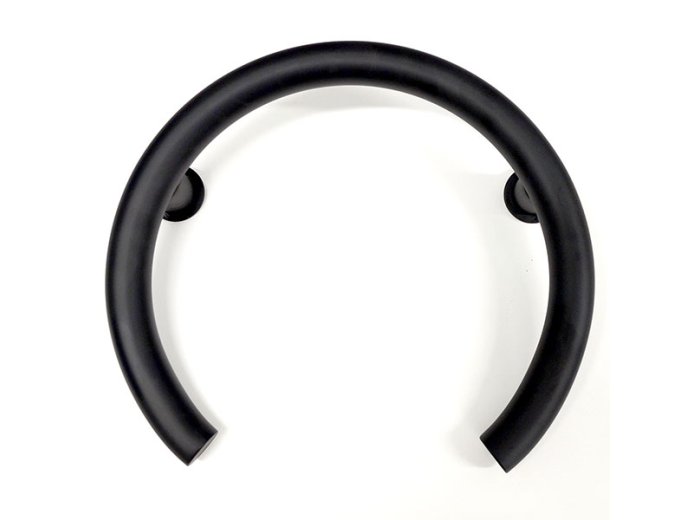 Liquid Accents Valve Grab Bar, Matte Black, 1-1/4 In Diameter X 18 Gauge, .048