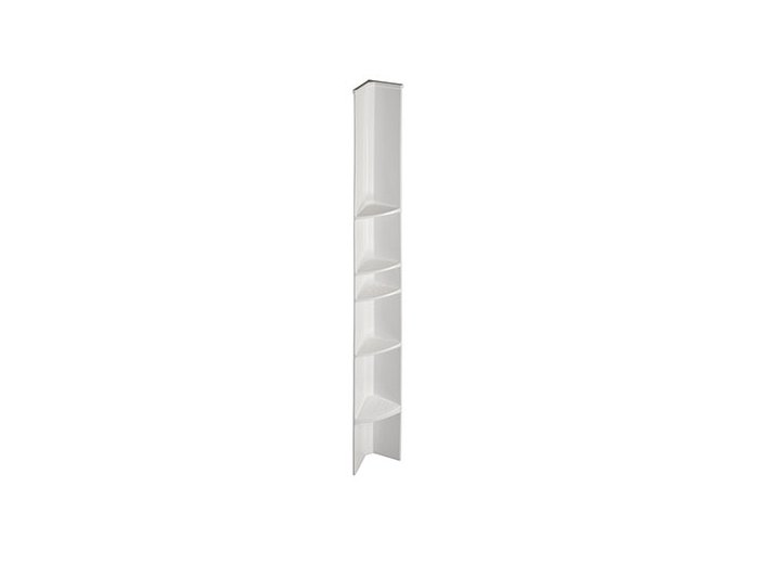 Tower Caddy, 4 Shelf w/Shaving Stand White