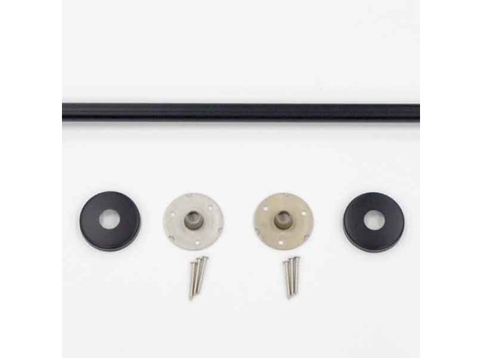 Straight Shower Rod 5 foot Matte Black