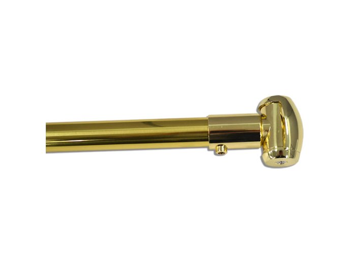 Straight Shower Rod 5 Ft Polished Brass
