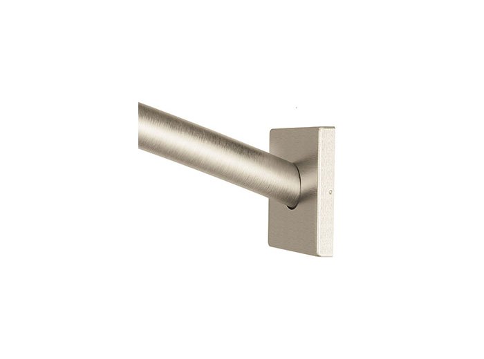 Moen Triva 59 inch Wall Mount Curved Shower Rod in Brushed Nickel