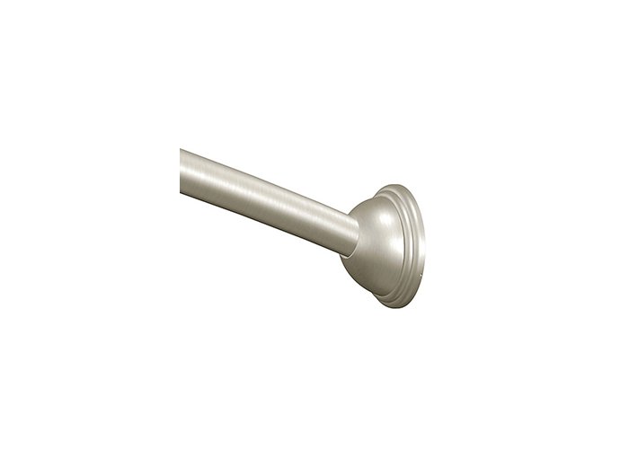 Adj Moen BN Curved Shower Rod (Adj To Fit 5 Ft to 6 Ft