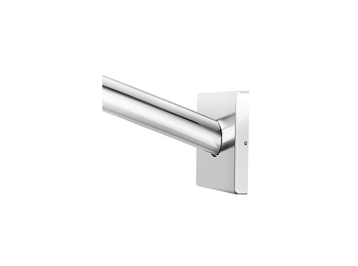 Moen Triva 59 inch Wall Mount Curved Shower Rod in Chrome