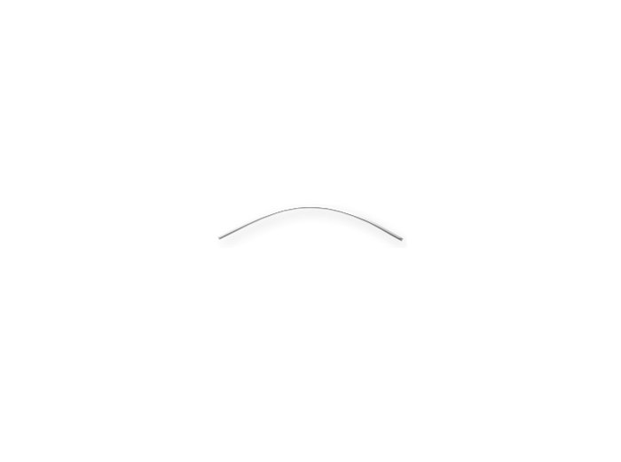 Curved Round Shower Rod 6 Ft Stainless- Moen