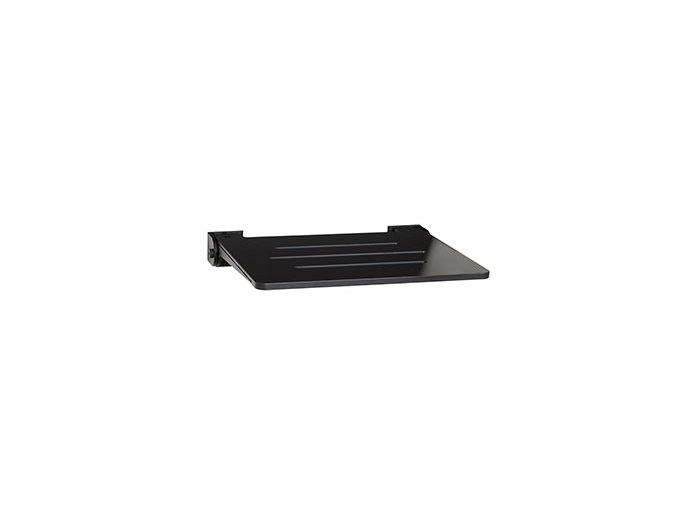 Phenolic 1/2 inch Wall Mounted Folding Shower Seat- Supports 300 lbs. 19-3/8 W x 15-1/2 inch D -BLACK