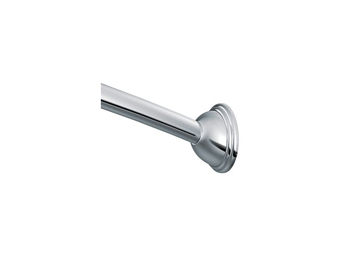 Curved Round Moen Shower Rod 5 Ft Fixed Stainless Steel