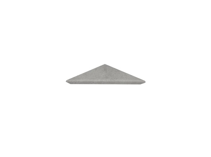 Single Tier Corner Shelf Carbon Ash