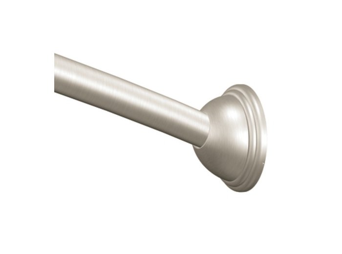 Curved Round Moen  Shower Rod 5 Ft Brushed Nickel