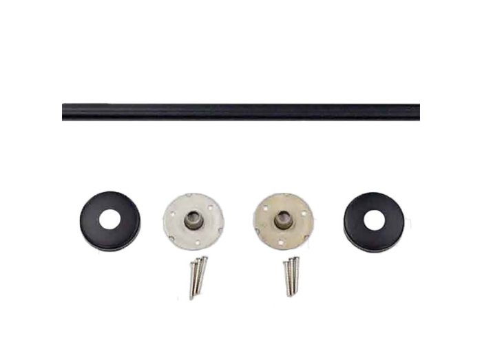 Straight Shower Rod 6 foot in Matte Black