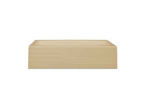 Spray Foam Bathtub Surf Skirt 58.5 x 30 x 15, Sandbar, Left Hand