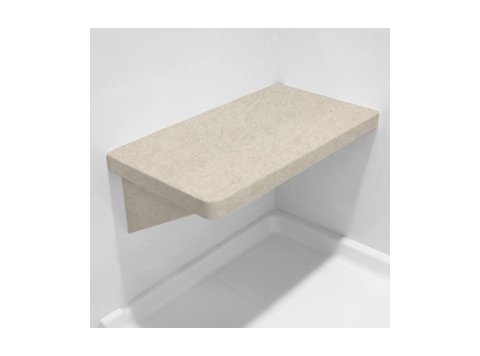 Roman Stone LH Bench Shower Seat, Bracket & Supertach