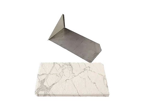 Santorini White RH Bench Shower Seat, Bracket & Supertach
