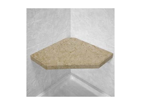 Brecchia Corner Hexagon Shower Seat, Bracket & Supertach