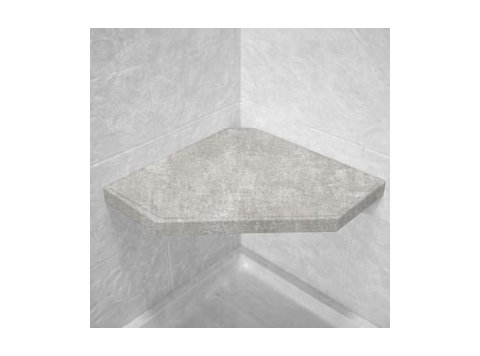 Metapeake Corner Hexagon Shower Seat, Bracket & Supertach