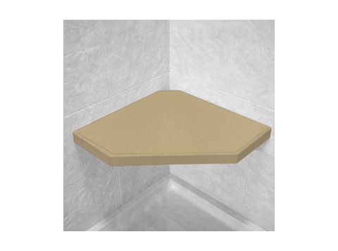 Sandbar Corner Hexagon Shower Seat, Bracket & Supertach
