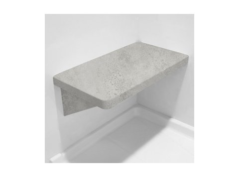 Carbon Ash LH Bench Shower Seat, Bracket & Supertach
