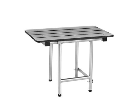 SEACHROME 28X15 BENCH STYLE SEAT W/ SWING DOWN LEG - PHENOLIC WHITE Weight Capacity 900 lbs.