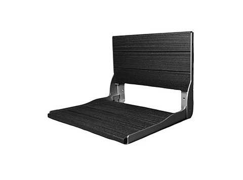 Liquid Accents Composite Seat, Silver Frame with Black Seating