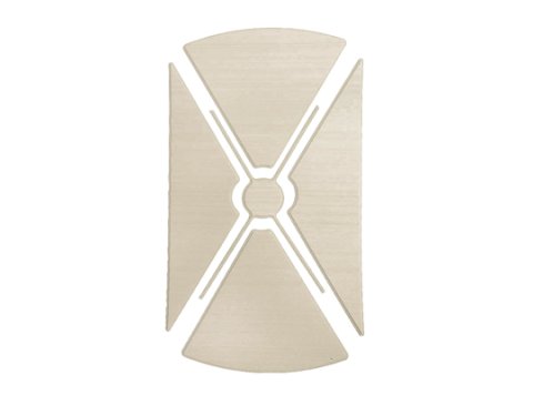 Safety Soft Seating & Flooring Large Shower Base, 39 inch x 20 inch, Center Drain, Sand