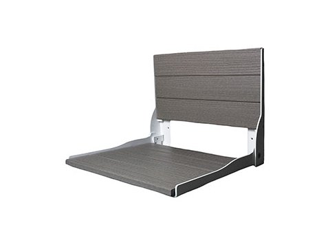 Liquid Accents Composite Seat, White Frame with Anchor Gray Seating