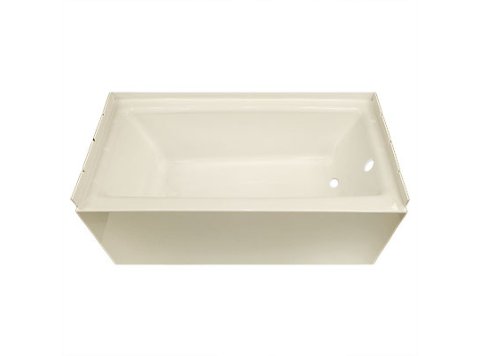 Spray Foam Bathtub Straight Skirt 59.5 x 30.5 x 17, Almond, Right Hand
