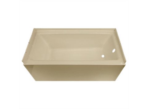 Spray Foam Bathtub Straight Skirt 59 x 32 x 17, Sandbar, Right Hand