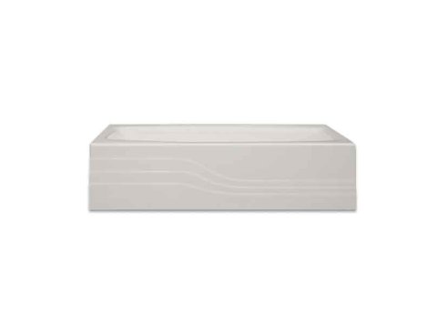Spray Foam Bathtub Surf Skirt 60.5 x 32 x 15, Gray, Right Hand