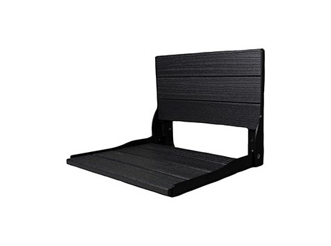 Liquid Accents Composite Seat, Matte Black Frame with Black Seating