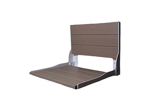 Liquid Accents Composite Seat, White Frame with Harborwood Seating