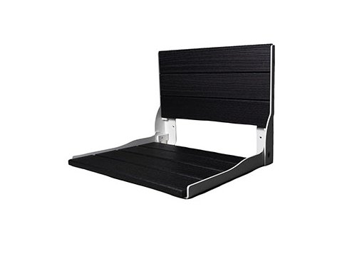 Liquid Accents Composite Seat, White Frame with Black Seating