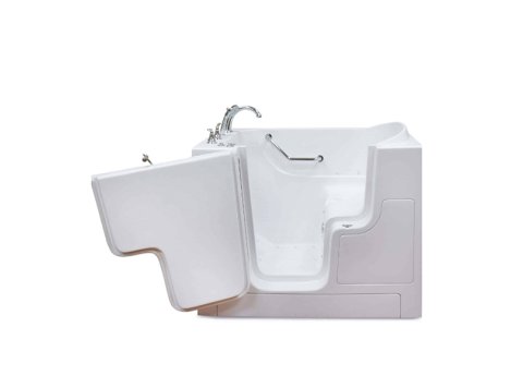Zurich Gel Coat Outward Swing Door Hydro Tub (Hydro Spa System Only), 30x52, Left-Hand, White